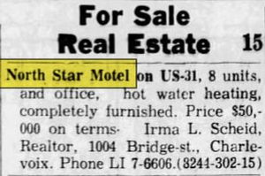 North Star Motel - Sept 1962 For Sale